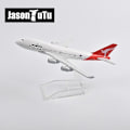 Miniatyrbild 2 av 5: 16cm Qantas Boeing 747 Flygplansmodell Diecast Metall 1/400 Skala Flygplansmodell Presentkollektion-Perfekt Qantas A380