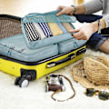 Pikkukuva 5 / 6: 8-osainen Travel Cube taitettava laukkujärjestäjä Organizer ( sininen) Navy blue