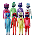 Miniatyrbillede 3 af 5: Poppy Playtime 3 Smiling Critters Rolleleg Bodysuit DogDay Catnap Halloween Kostume Voksen Kostume - Perfekt Kickin Chicken 180
