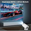 Miniatyrbillede 3 af 5: 5G 4K Projektor Smart HD WiFi Bluetooth HDMI USB IOS/Android Hjemmekino - Perfekt
