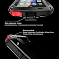 Miniatyrbillede 4 af 5: Robust Gorilla Metal Stødsikker Etui til iPhone 14 13 12 Xr X 8 Pro Max Se-Perfet For Apple iPhone 13 Pro