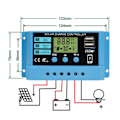 Miniatyrbillede 2 af 2: 2V/24V Solpanel Lithium Batteri Ladecontroller Panel Oplader Regulator ft-Perfet 20A