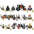 Miniatyrbillede 1 af 5: 18 stk. Ringenes Herre Middelalder Riddere Minifigurer Legetøjs Sæt Antik Militær Rustning Orker Soldater Byggeklodser - Perfekt