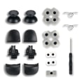 Miniatyrbilde 1 av 10: For PS5-kontroller L1-R1 L2-R2 Trigger-knapper 3D-analog pinne + ledende gummiknapp skrutrekker reparasjonssett Holdbar - Perfet
