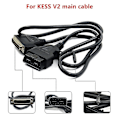Miniatyrbillede 1 af 5: Kess V2 Connector Hovedtest 16-polet til 25-polet Kabel Obd2 Diagnostisk Værktøj Obd-ii Adapterkabler Tuning Kits Db25-polet Konverter Forlængerkabler-Perfekt
