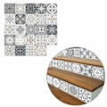 Miniatyrbild 1 av 8: Grå Mosaik Kakel Stickers Golv Kök Badrum Väggdekoration- Perfet 10*10cm