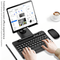 Miniatyrbilde 3 av 5: for Samsung Galaxy Fold / Z Fold Serien Sammenleggbar Skrivebordsstativholder med Bluetooth-tastatur + Mus + Stylus-Perfet Grey