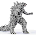 Miniatyrbillede 1 af 5: Kongernes Konge Legetøj - Godzilla Actionfigur - Dinosaur Legetøj Godzilla - Film Monster Serie Godzilla.-Perfekt grey