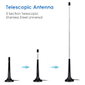 Miniatyrbillede 2 af 5: DAB Radio Antenne Hi-Fi System Indendørs 3M FM Radio Antenne til Tuner Stereo Hjem Perfekt