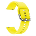 Miniatyrbillede 3 af 5: 20 mm firkantet spænde silikone smart watch rem kompatibel med GarminMove Luxe/Move Style/Move 3-Perfet Yellow Style F Garmin Vivoactive 3