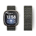 Miniatyrbillede 1 af 2: Kompatibel med Fitbit Versa 4/Sense 2 Bløde Nylon Urremme Sports Loop Udskiftningsarmbånd s202412242730-Perfet Army Trouser Khaki