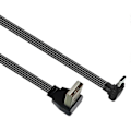 Miniatyrbillede 1 af 5: 90 Graders Vinklet USB 2.0 til Type C Fladt Kabel Datakabel til Telefoner og Bærbare Computere - Perfekt 0.3m AMDO CMUP