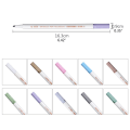 Miniatyrbillede 5 af 10: 10 farver epoxyharpiks tegnepen Permanent markør omrids Perlemor maling pen Resin pad farveblyant DIY håndværk - perfekt