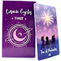 Miniatyrbild 1 av 5: Cosmic Cycle Tarot Cosmic Cycle Tarot Tarot Deck First Game-Perfet