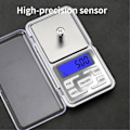 Pikkukuva 3 / 4: High Precision Digital Scale Mini Taskukoruvaaka Kahvivaaka Elektroninen Vaaka Gram Vaaka 0,01g/500g - Perfet