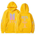 Miniatyrbillede 4 af 5: BTS Unisex Hættetrøje Casual Hoodie Cosplay Jakke Top V-Perfet yellow 3XL