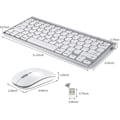 Miniatyrbillede 4 af 5: Trådløst tastatur og mus til Apple iMac, Windows eller Android (2,4g trådløs)