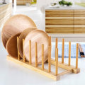 Miniatyrbild 5 av 6: 4-pack diskställ i bambu i trä - tallriksställ - Perfet