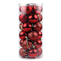 Miniatyrbillede 1 af 2: 24 Julekugler i en Spand 6cm - Perfekt Red