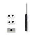 Miniatyrbild 9 av 10: för PS5-kontroller L1-R1 L2-R2 Trigger-knappar 3D-Analog Stick + ledande gummiknappsskruvmejsel Reparationssats Hållbar - Perfet