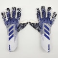Miniatyrbilde 2 av 3: Profesjonelle silikongummi vanntette sklisikre hansker Latex fotballhansker for voksne barn #1 - Perfet blue and white 7