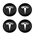 Pikkukuva 1 / 5: kpl 56mm Auton Pyörän Keskikupin Logotarra Tesla Model 3 Model S Model X Model Y Logo Urheiluauto Auton Osat Johx-Perfet