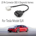 Miniatyrbillede 2 af 5: Ny energibil 20-polet connector OBD II diagnostisk ledningsnet elektronisk ledning egnet til Model S/X-Perfet