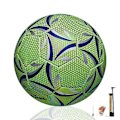 Miniatyrbillede 5 af 5: Reflekterende Fodbold, Lysende Fodbold, Glødende Fodbold Størrelse 4/5 Standard Træningsfodbold, Gløder i Mørket ved Lys Reflektion-Perfet Size 4