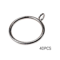 Miniatyrbilde 1 av 5: 38mm Gardinringer Metall Øyelett Draperiringer for Kjøkken Soverom-Perfekt Silver 40pcs