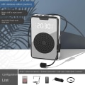 Miniatyrbillede 3 af 6: Trådløs stemmeforstærker Bluetooth mikrofonhøjttaler med mikrofon headset, til Tour Guide - Sort - Perfet