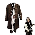 Pikkukuva 1 / 2: Pirates Of The Caribbean Cosplay-asu Elokuva Jack Sparrow Cosplay Täysi Asusarja Klubi Halloween Juhlat Näytös Asuste - Perfet clothes M
