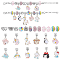 Miniatyrbillede 3 af 6: Adventskalender 2022 Jule-diy Unicorn Charms Armbånd Nedtælling til jul Unique Charms Sæt til børn, piger