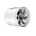 Kraftig, lydløs badeværelsesventilator med super sugeevne til multifunktionel ventilation - Perfekt White 100mm