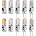 Miniatyrbillede 1 af 6: 10x G4 LED-lys 12V AC/DC Varm hvid 3000K2W, Ikke-dæmpbart lys - Perfet