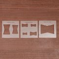 Miniatyrbild 6 av 6: 3st Butterfly Inlay Mall Träbearbetning Bowtie Key Trä Bowtie Inlay Bushing Router And - Perfet