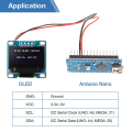 Miniatyrbild 4 av 7: 0,96 tum / 1,3 tum OLED-skärm ICC-chip 128 x 64 pixlar 1.3 inch