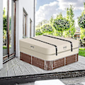 Miniatyrbilde 2 av 5: Badekardeksel med sikkerhetsstropper for spa, tungt, universelt justerbare fester passer de fleste firkantede/runde badekar - dwdz - Perfet