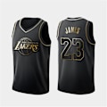 Miniatyrbilde 1 av 2: Nba Ball No.23 Lakers Lebron Jaes Brodert Basketballdrakt - Perfet m