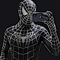 Miniatyrbillede 1 af 5: Halloween Mænds Sort Remy Spiderman Cosplay Kostume Venom Symbiote Remy Dragt Zentai Bodystocking Voksen-Perfekt Hood Detachable XXL