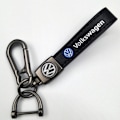 Miniatyrbillede 1 af 5: Læder Nøglering til Bil | Metal Finish | Robust Nøglering | Nøglering og Krogbeslag - Perfekt Gun Color Hardware Volkswagen