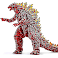Miniatyrbillede 1 af 5: Kongernes Konge Legetøj - Godzilla Actionfigur - Dinosaur Legetøj Godzilla - Film Monster Serie Godzilla.-Perfekt red