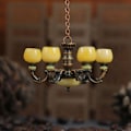 Miniatyrbilde 9 av 9: Barnerealistisk 1/12 dukkehusmøbler Lysekrone Light Prete - Perfet A1