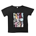Miniatyrbilde 1 av 2: Jente T-skjorte med Taylor Swift Time Tour-trykk, 6-10 år - Perfekt for sommeren black 8-9 years old