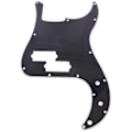 Miniatyrbillede 1 af 2: 3 Lag Standard Pb P Bas Pickguard Ridseplade 13 Huller Pickguard Bas Dele Udskiftning (beige)-Perfekt Black