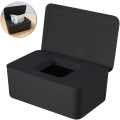 Miniatyrbilde 1 av 7: Dispenser for våtservietter med lokk svart black