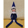 Miniatyrbillede 1 af 2: Elf Dukke Julepynt Børnegave Overraskelse Plyslegetøj Jule Reindeer Elves Pink Rød Farver-Perfekt Dark blue girl