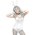 Pikkukuva 4 / 4: Jänispuvut Naisten Alusvaatteet ja Hännän Bodysuit Cosplay Jänispuvusetti Halloween-asuiksi - Täydellinen White L