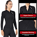 Miniatyrbillede 3 af 5: 2mm Neopren Wetsuit Top til Mænd og Kvinder med Front Lynlås - Perfekt Man 3XL