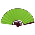 Håndsving Vifte - Ensfarvet - Ekstra Stor 33cm - Grøn - Perfekt Green