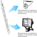 Miniatyrbild 2 av 5: R7s Halogenlampor, 7-pack R7s Glödlampa 118mm Dimbar 230V Halogenlampor, Linjär Volframlampa 150W-Perfekt